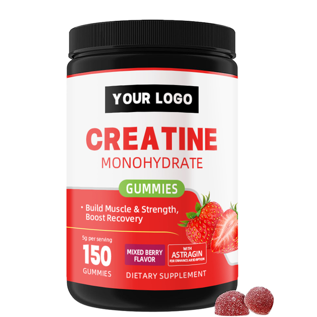 Gummies &agrave; la cr&eacute;atine monohydrat&eacute;e | 150 Gummies - Soutient la force musculaire, la r&eacute;cup&eacute;ration apr&egrave;s l'exercice et la fonction cognitive